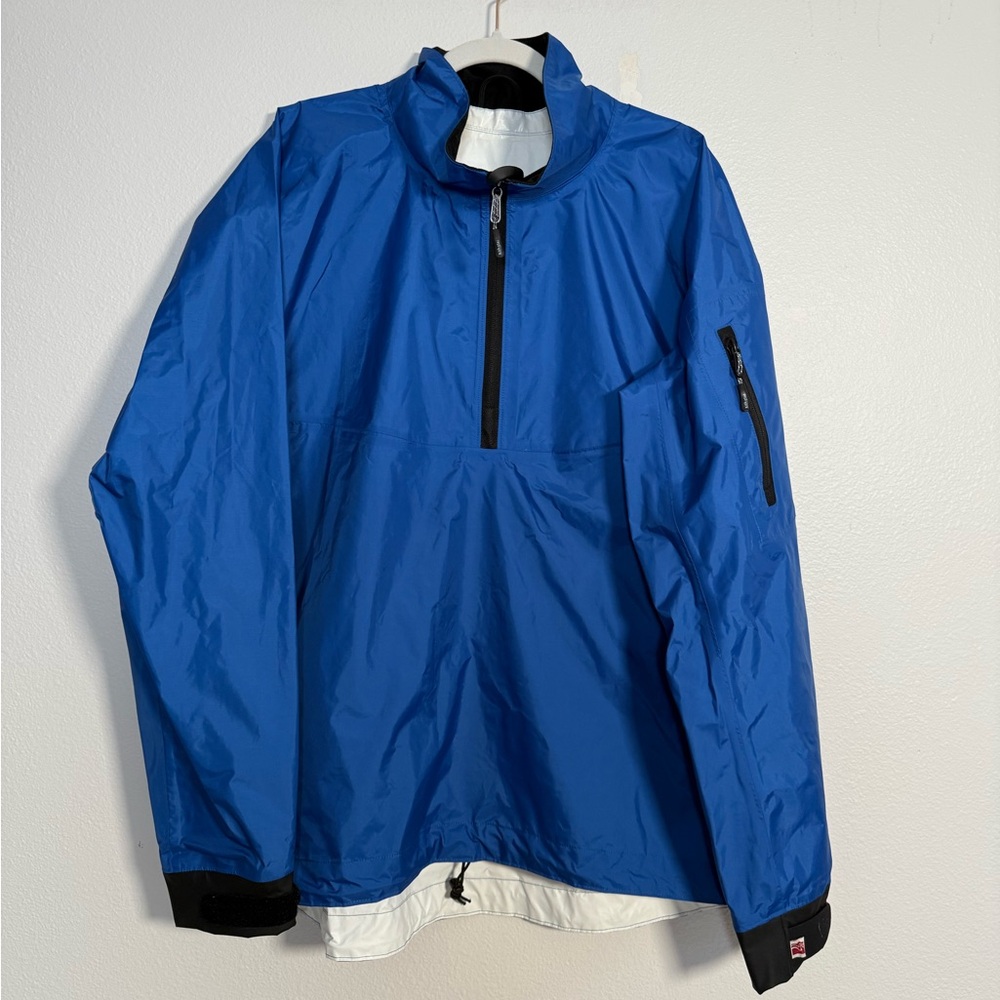 Kokatat Jacket Mens Men’s Sz L‎ Blue Rain Coat Kayak Fishing Waterproof